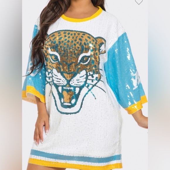 Dresses & Skirts - Sale‼️Jaguars sequin dress shirt